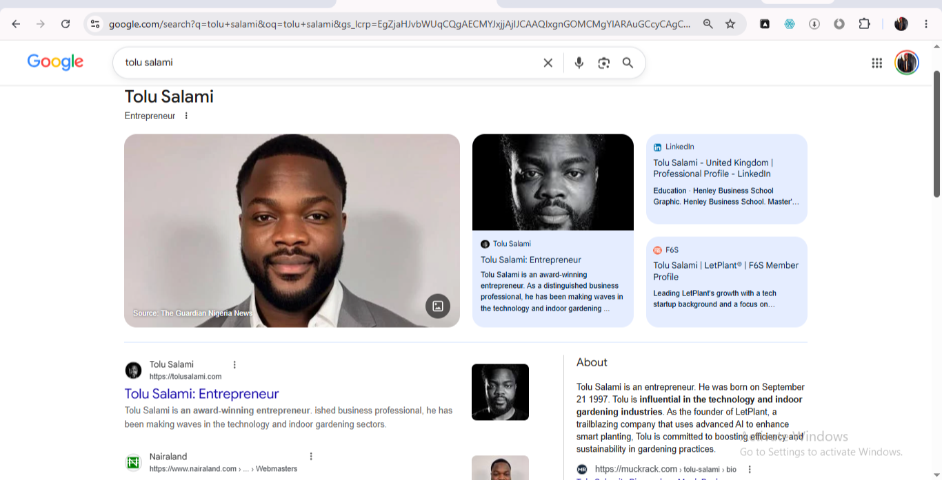 Entrepreneur Knowledge Panel